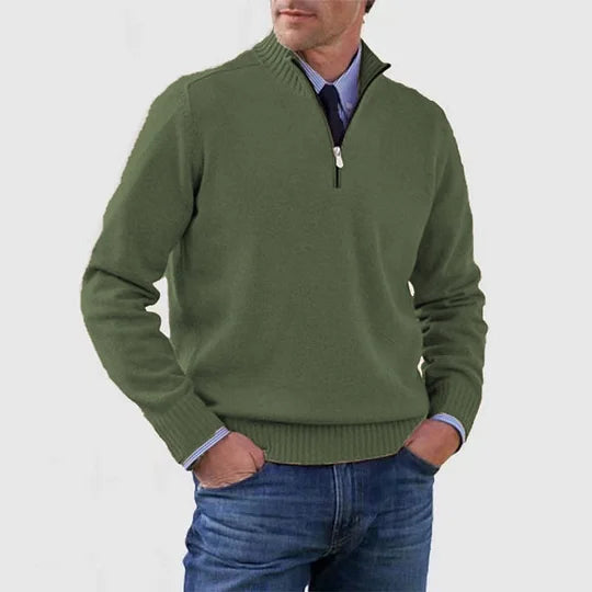 AVANOAH | ELEGANT MEN'S HALF-ZIP SWEATER