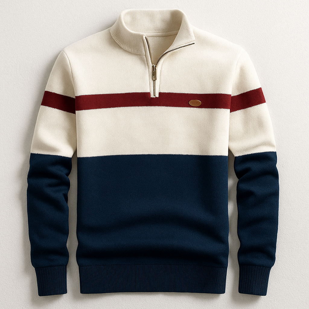 AVANOAH | MEN'S PULLOVER WITH ZIP COLLAR