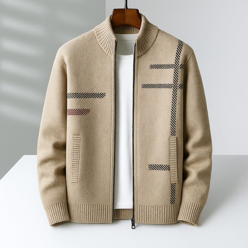 AVANOAH | ZIP-UP KNIT JACKET FOR MEN