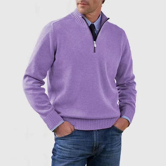 AVANOAH | ELEGANT MEN'S HALF-ZIP SWEATER