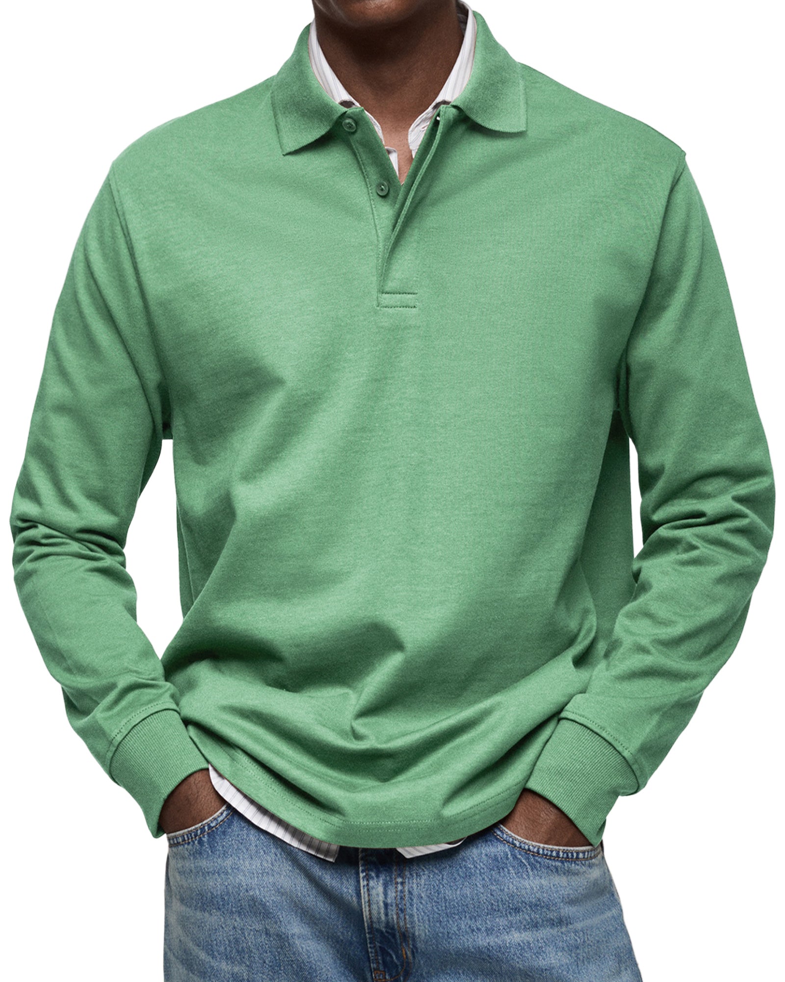 AVANOAH | ELEGANT LONG-SLEEVED POLO FOR MEN
