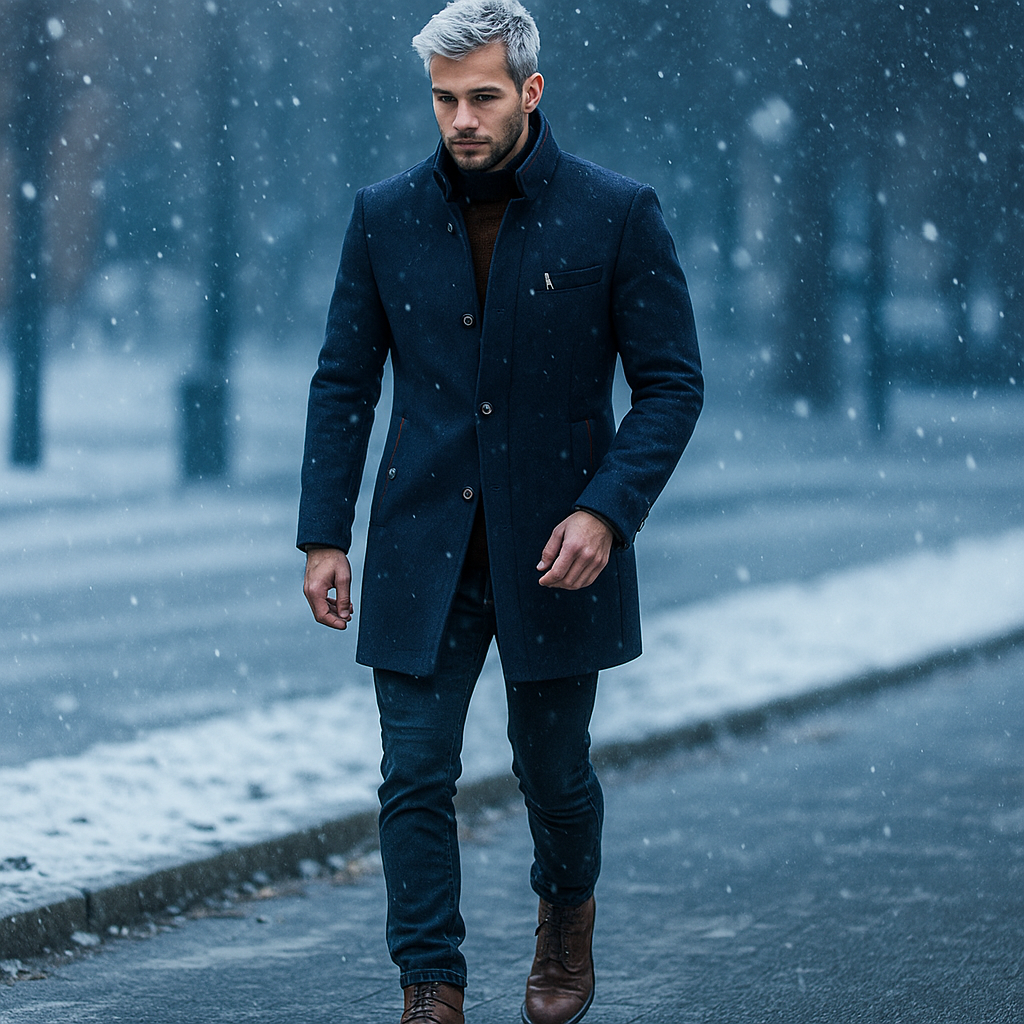 AVANOAH | WOOL BLEND COAT FOR MEN