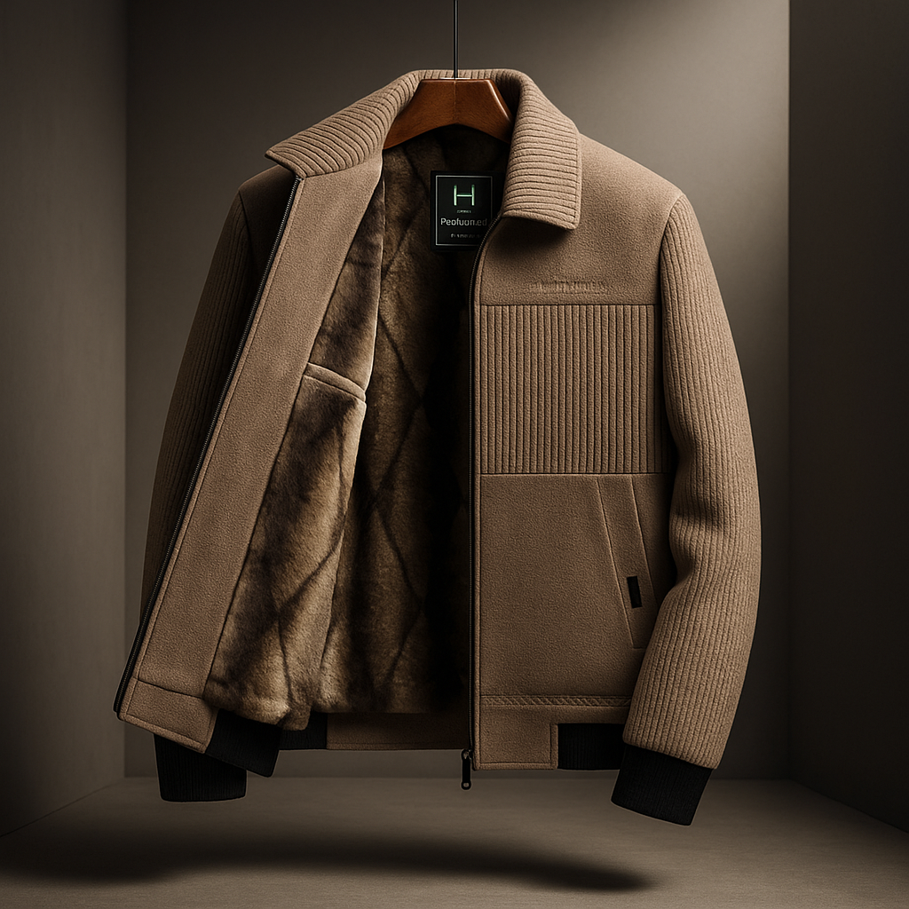 AVANOAH | TEXTURED ZIP-UP JACKET FOR MEN