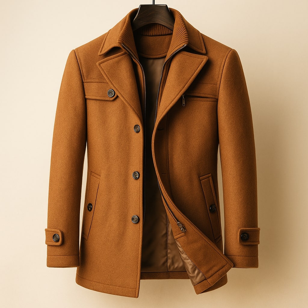 AVANOAH | LONG WOOL COAT FOR MEN