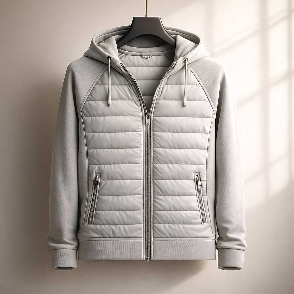AVANOAH | QUILTED ZIP HOODIE FOR MEN