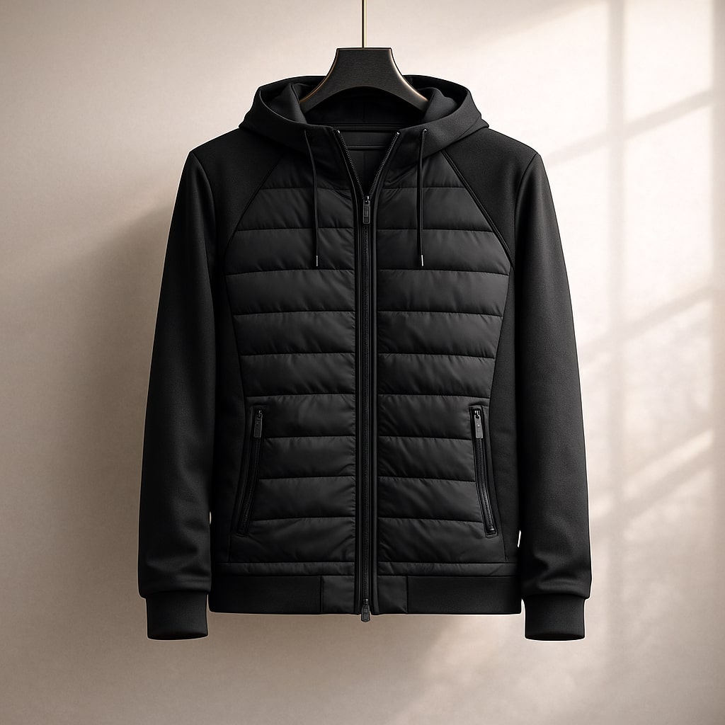 AVANOAH | QUILTED ZIP HOODIE FOR MEN