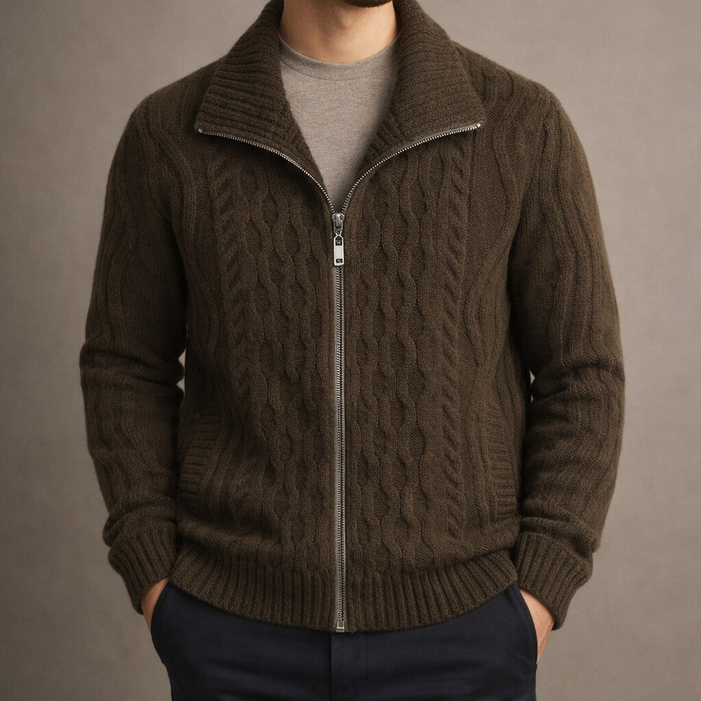 AVANOAH | CLASSIC ZIPPERED CARDIGAN FOR MEN