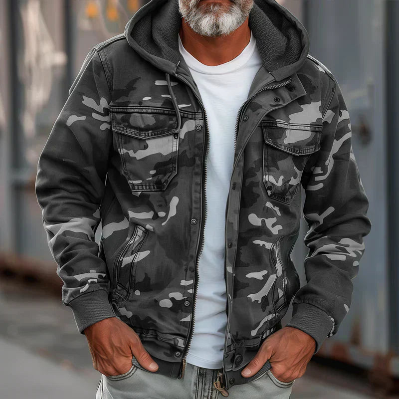 AVANOAH | MILITARY STYLE HOODED JACKET FOR MEN