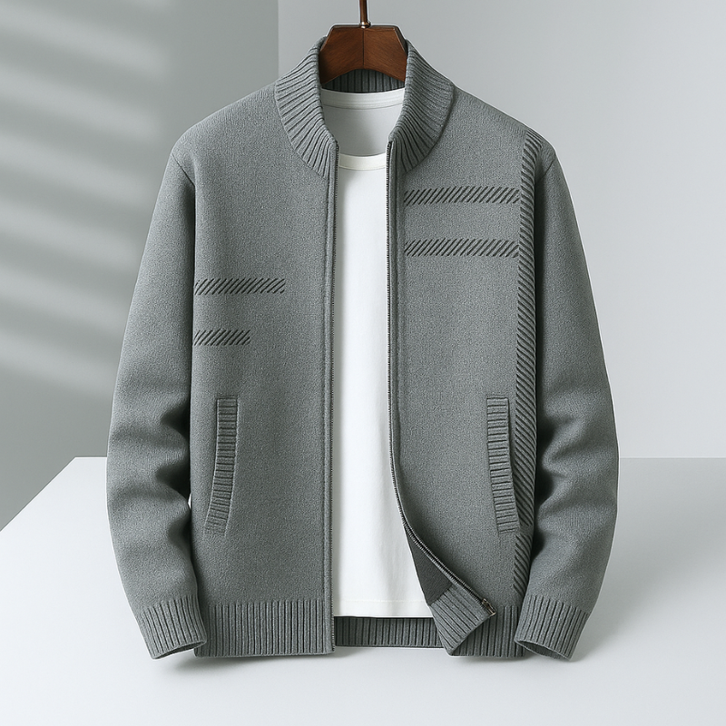 AVANOAH | ZIP-UP KNIT JACKET FOR MEN