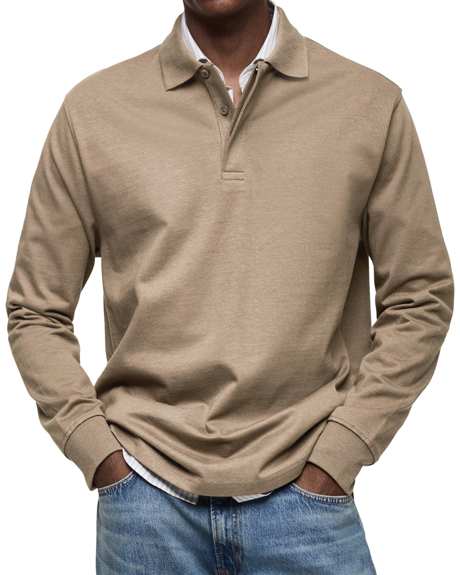 AVANOAH | ELEGANT LONG-SLEEVED POLO FOR MEN