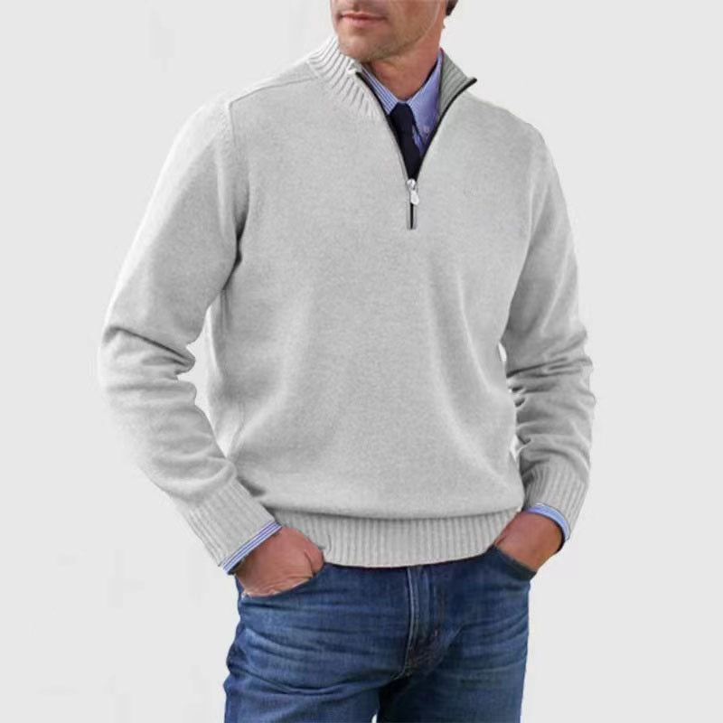 AVANOAH | ELEGANT MEN'S HALF-ZIP SWEATER