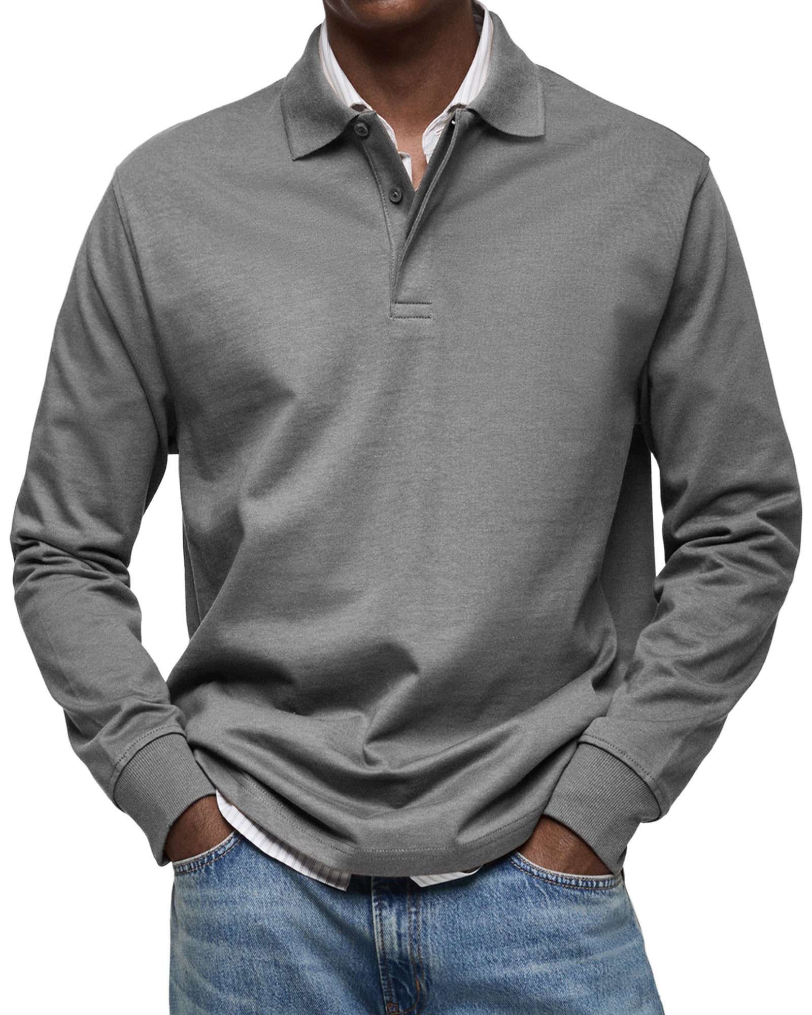 AVANOAH | ELEGANT LONG-SLEEVED POLO FOR MEN