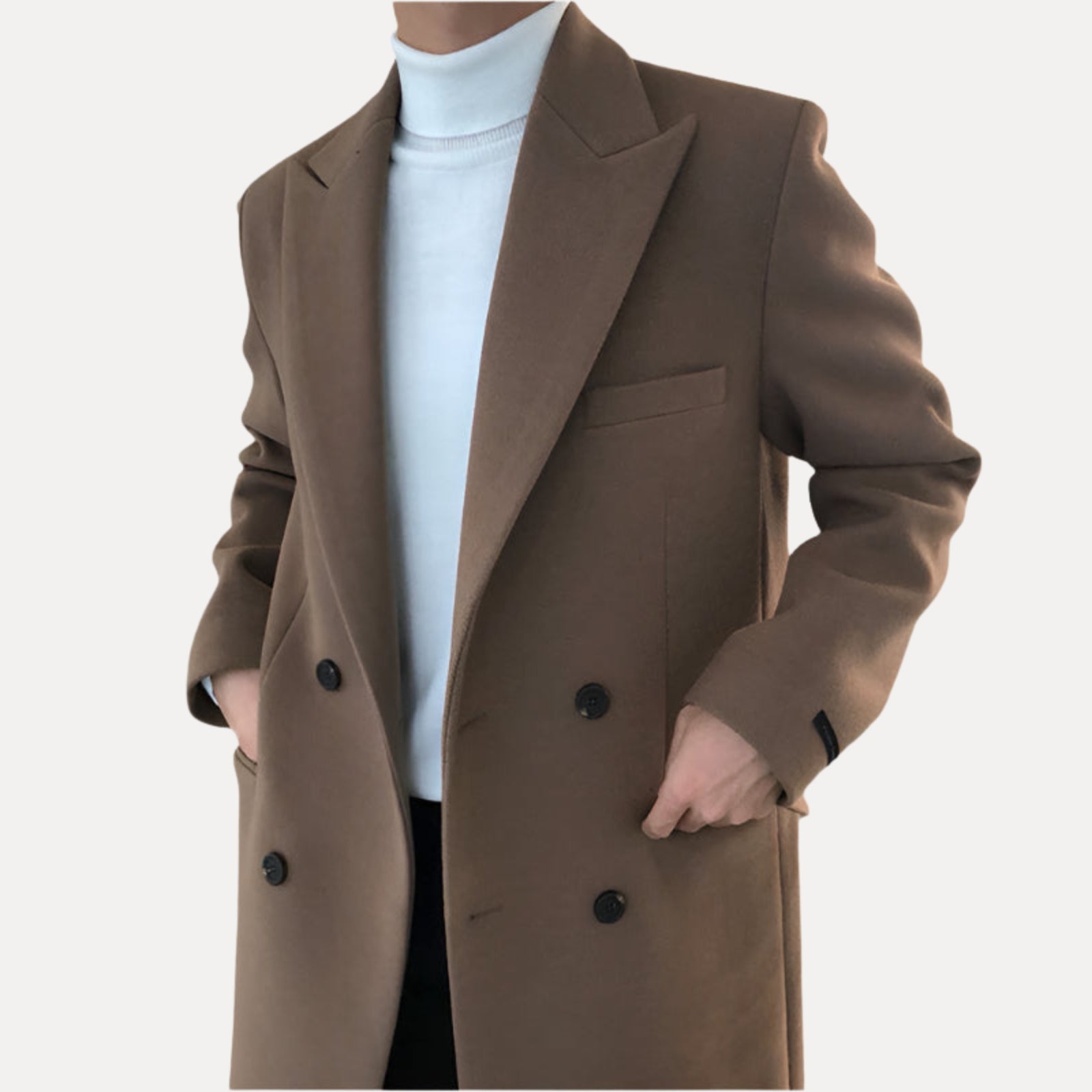 AVANOAH | ELEGANT DOUBLE-BREASTED COAT FOR MEN