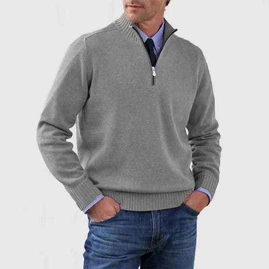 AVANOAH | ELEGANT MEN'S HALF-ZIP SWEATER