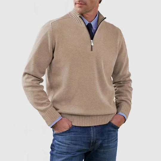 AVANOAH | ELEGANT MEN'S HALF-ZIP SWEATER
