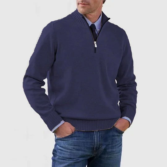 AVANOAH | ELEGANT MEN'S HALF-ZIP SWEATER