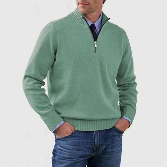 AVANOAH | ELEGANT MEN'S HALF-ZIP SWEATER