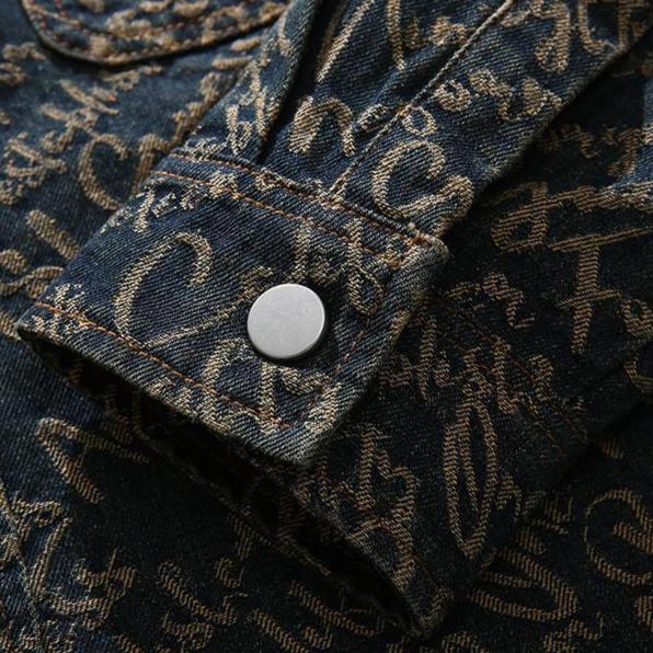 AVANOAH | EMBROIDERED DENIM JACKET FOR MEN