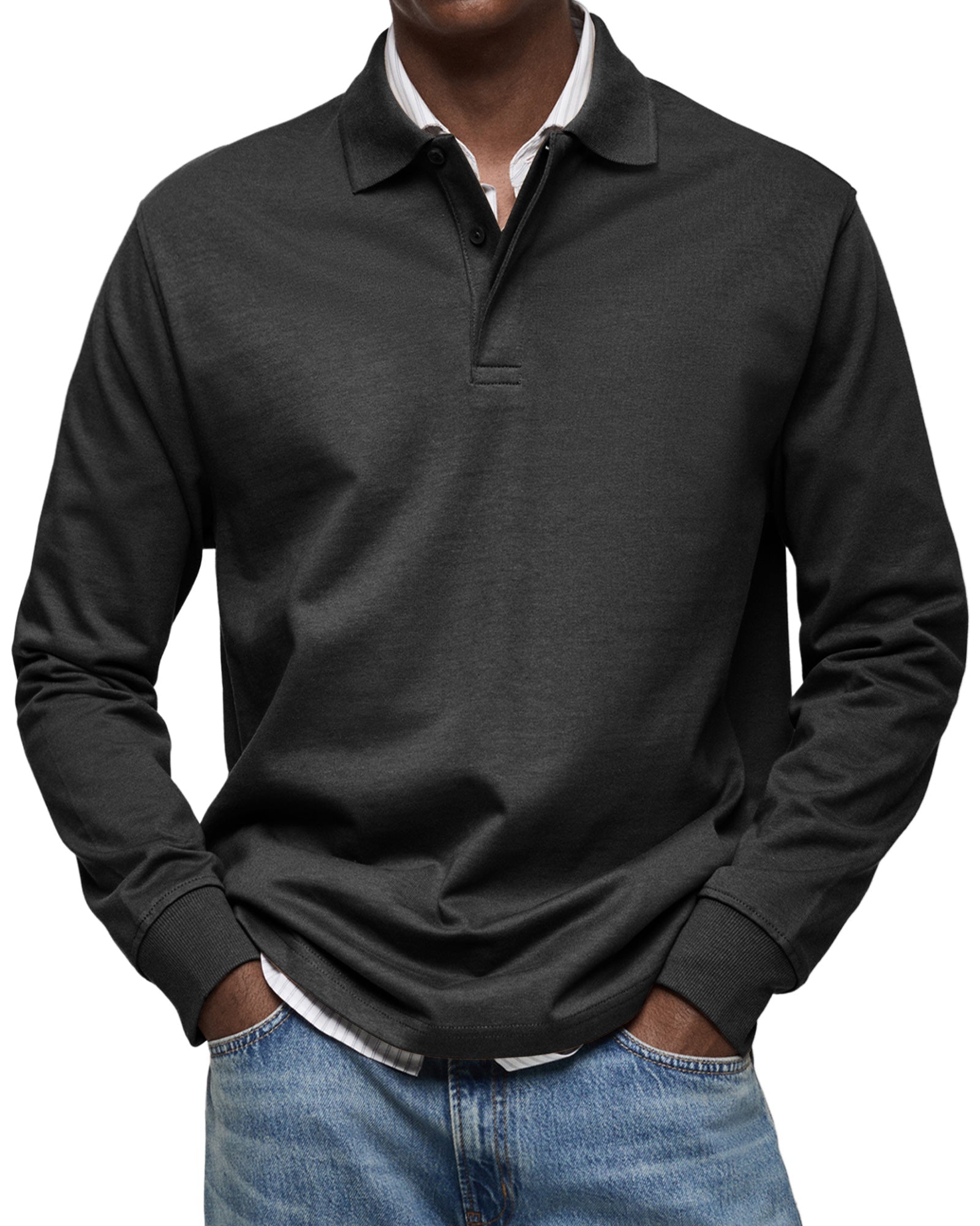 AVANOAH | LUXURY LONG-SLEEVED POLO
