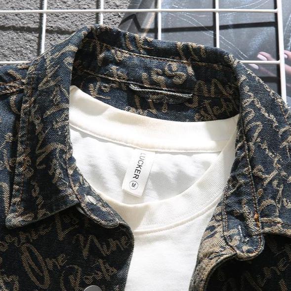 AVANOAH | EMBROIDERED DENIM JACKET FOR MEN