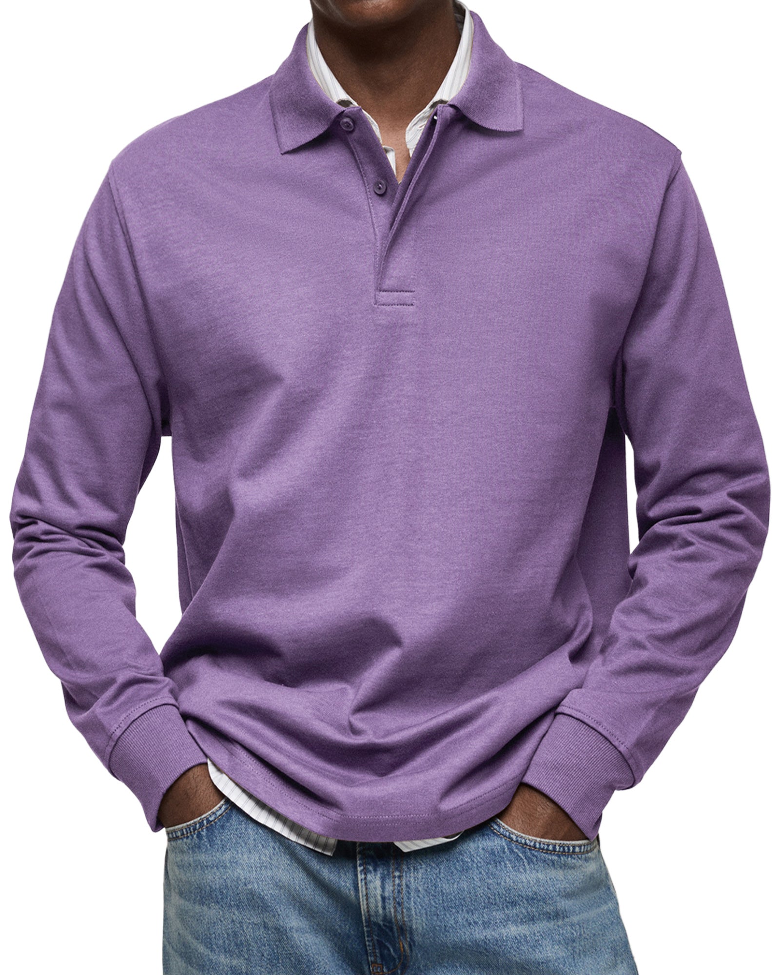 AVANOAH | ELEGANT LONG-SLEEVED POLO FOR MEN