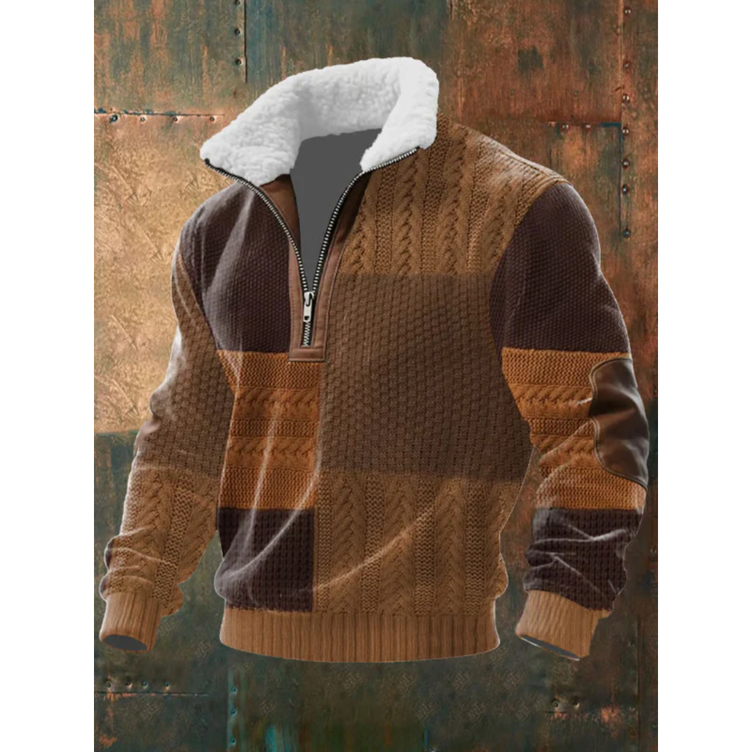 AVANOAH | HIGH COLLAR FLEECE SWEATER