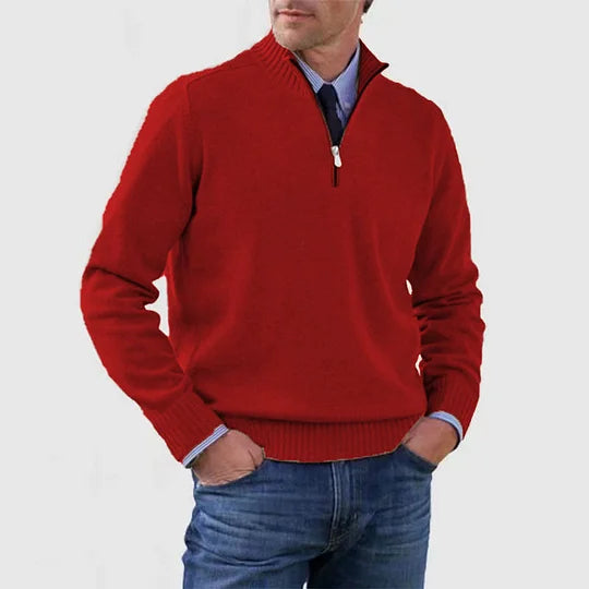 AVANOAH | ELEGANT MEN'S HALF-ZIP SWEATER