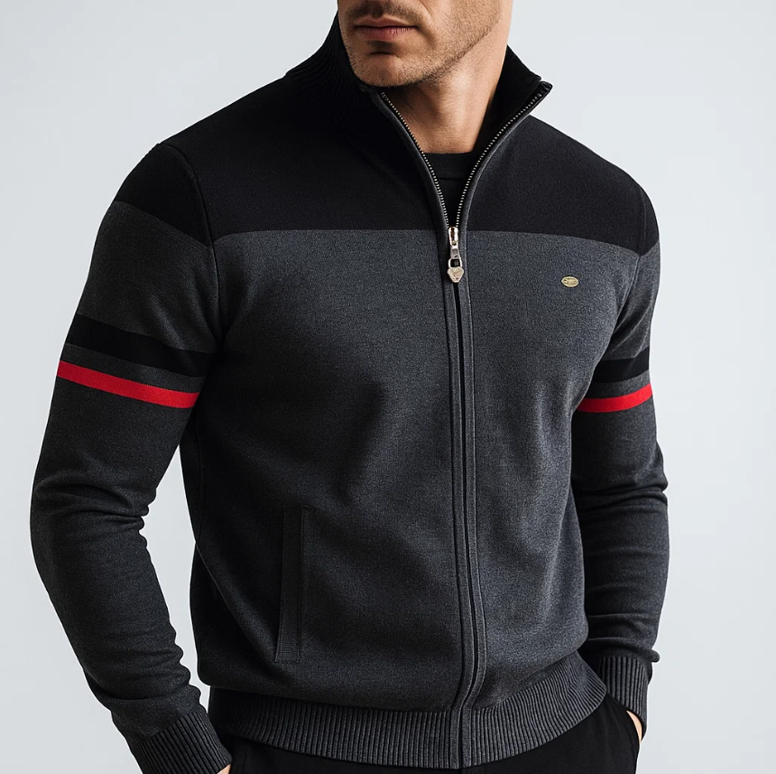 AVANOAH | COLORBLOCK HOODIE WITH ZIP FOR MEN