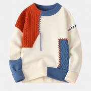 AVANOAH | MEN'S PATCHWORK SWEATER