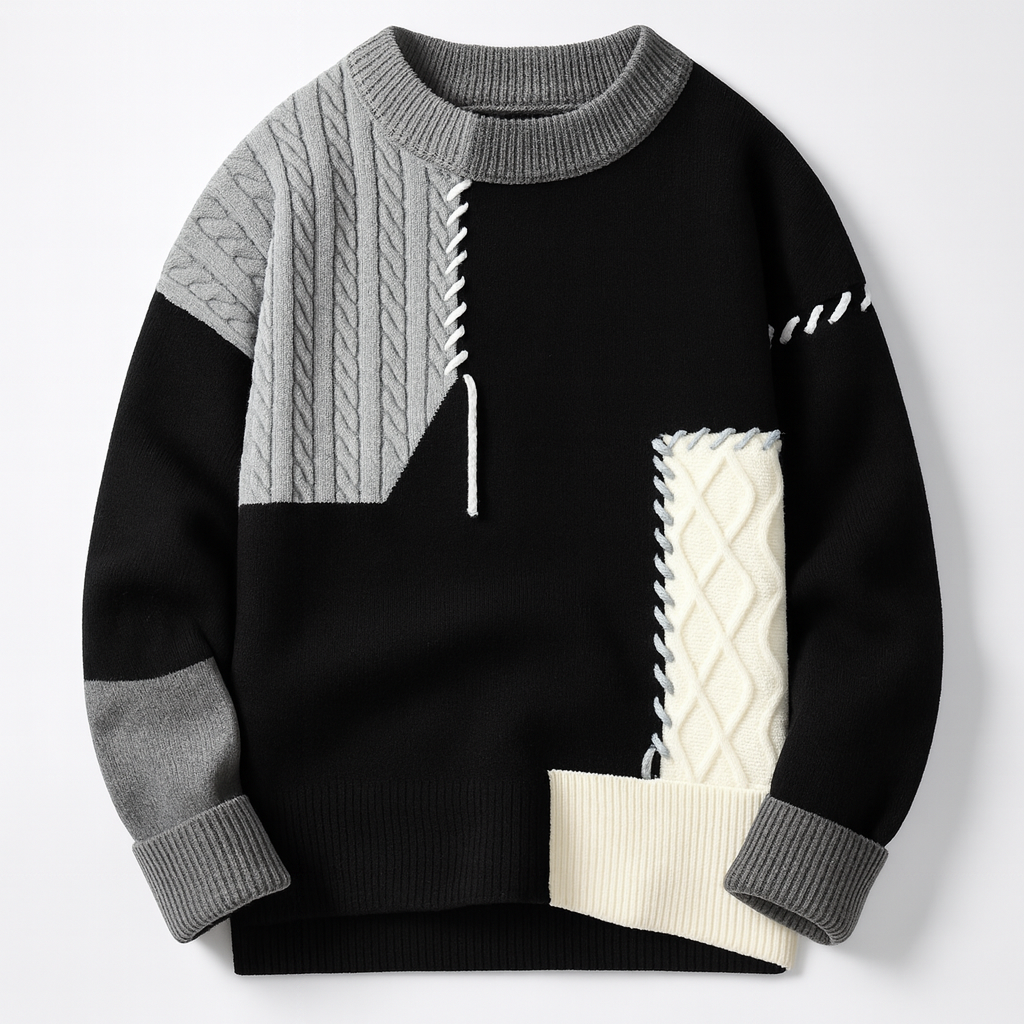 AVANOAH | MEN'S PATCHWORK SWEATER
