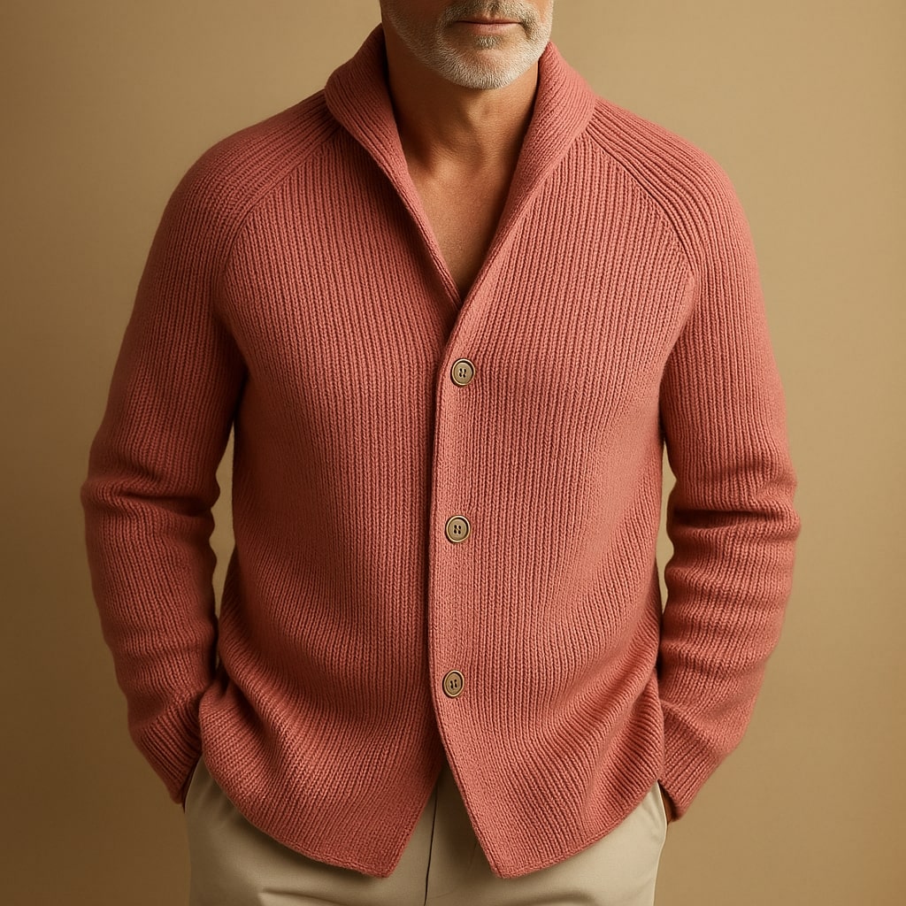 AVANOAH | CARDIGAN IN RIBBED WOOL FOR MEN