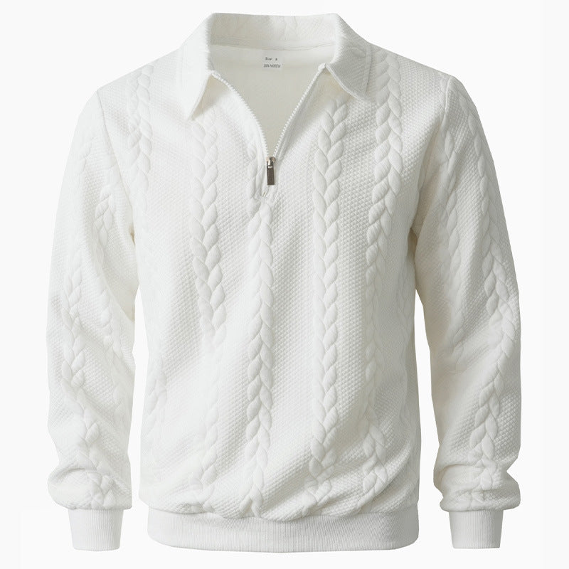 AVANOAH | ELEGANT HALF-ZIP POLO FOR MEN