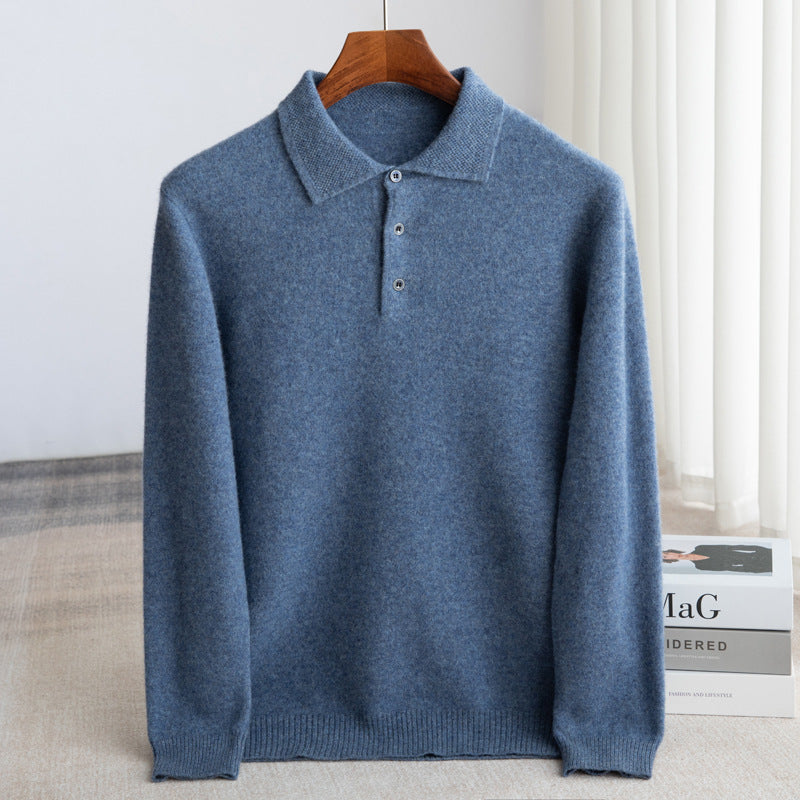 AVANOAH | CLASSIC MEN'S POLO SWEATER (premium wool)