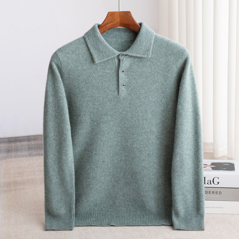AVANOAH | CLASSIC MEN'S POLO SWEATER (premium wool)