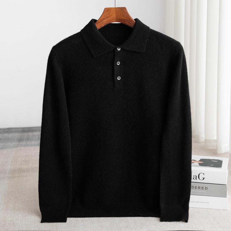 AVANOAH | CLASSIC MEN'S POLO SWEATER (premium wool)