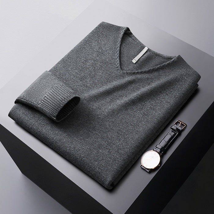 AVANOAH | V-NECK SWEATER IN PREMIUM FIBERS FOR MEN
