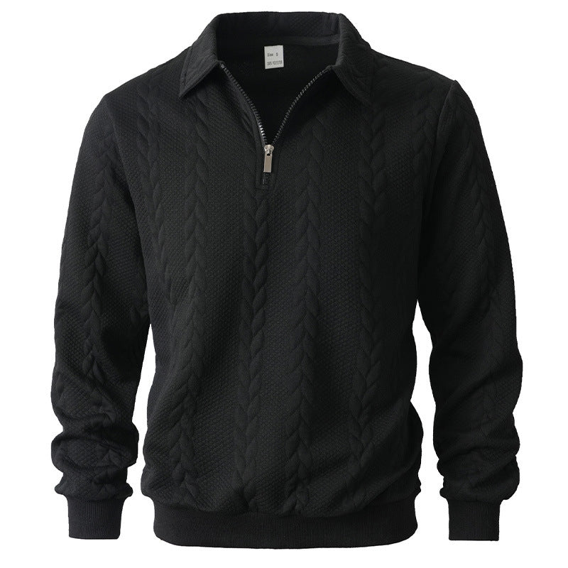 AVANOAH | ELEGANT HALF-ZIP POLO FOR MEN