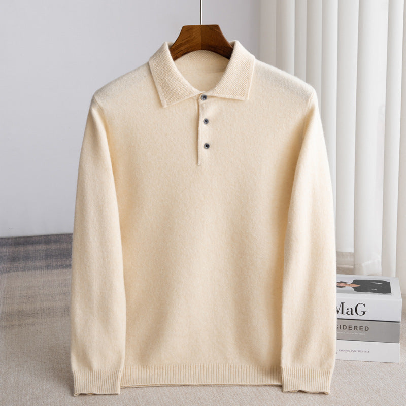 AVANOAH | CLASSIC MEN'S POLO SWEATER (premium wool)