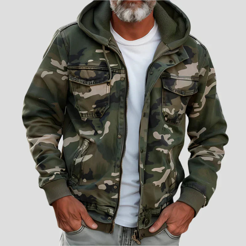 AVANOAH | MILITARY STYLE HOODED JACKET FOR MEN