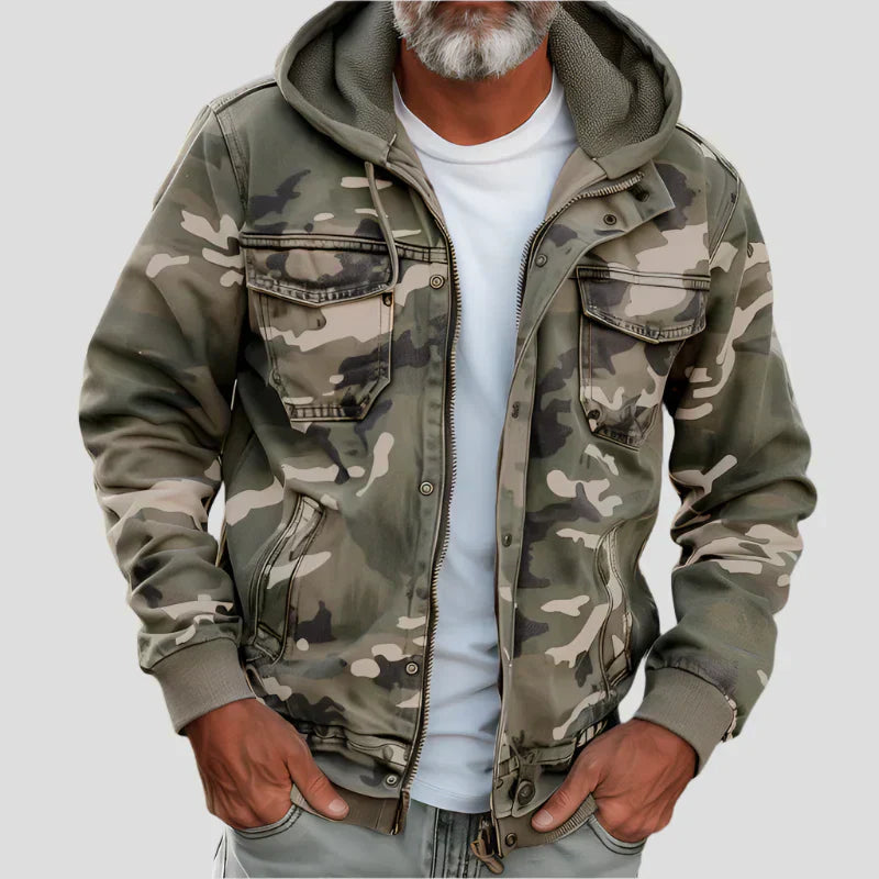 AVANOAH | MILITARY STYLE HOODED JACKET FOR MEN