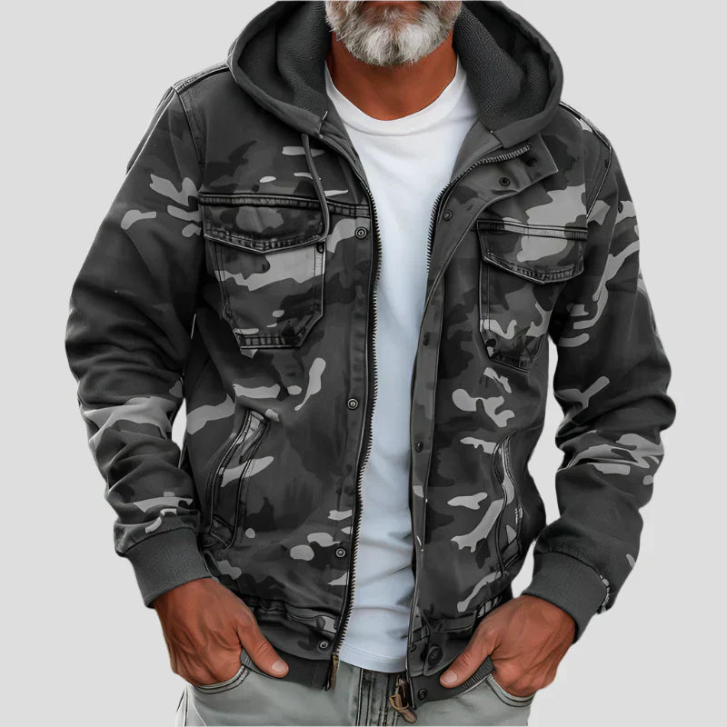 AVANOAH | MILITARY STYLE HOODED JACKET FOR MEN