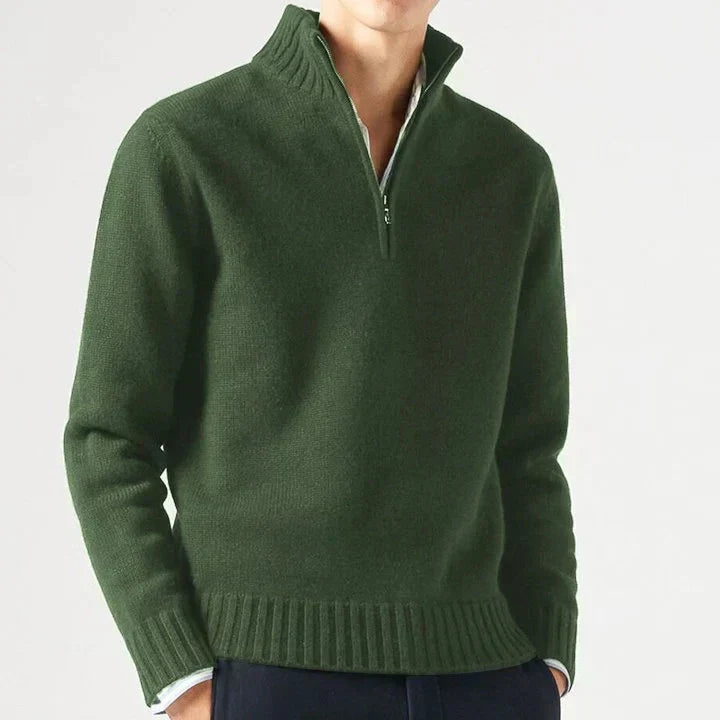 AVANOAH | WOOL TURTLENECK WITH ZIP FOR MEN