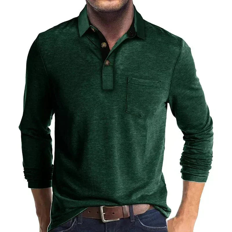AVANOAH | CLASSIC LONG SLEEVE POLO FOR MEN