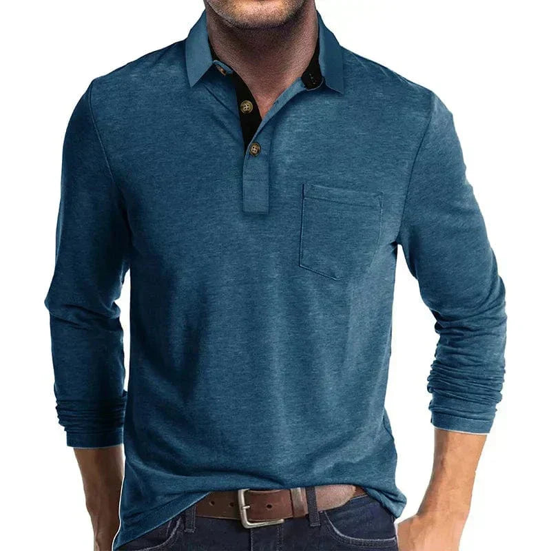 AVANOAH | CLASSIC LONG SLEEVE POLO FOR MEN