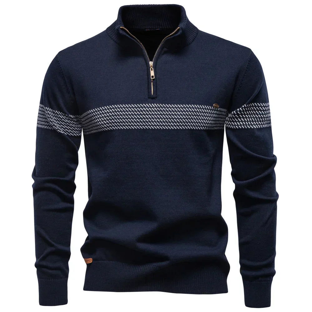 AVANOAH | CLASSIC HALF-ZIP KNIT SWEATER FOR MEN