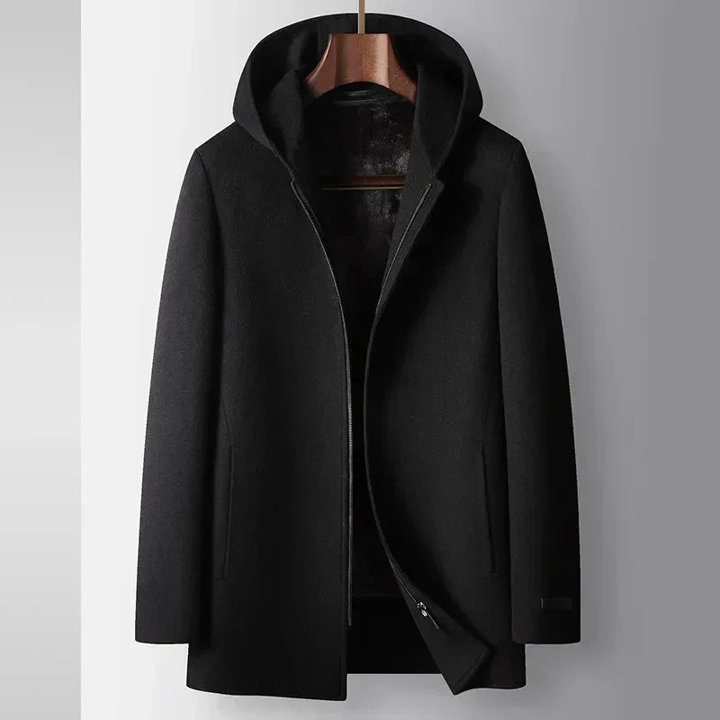AVANOAH | WOOL HOODED COAT FOR MEN
