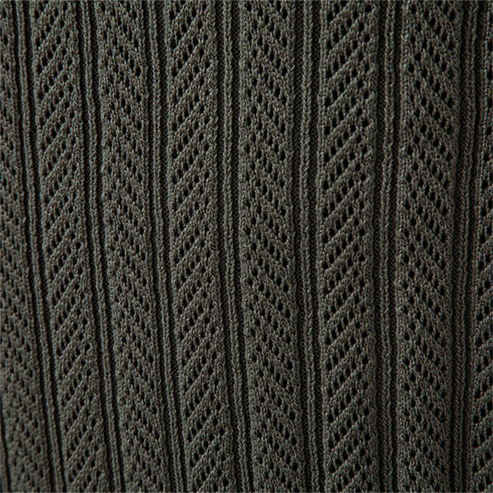 AVANOAH | TEXTURED ZIPPER POLO FOR MEN