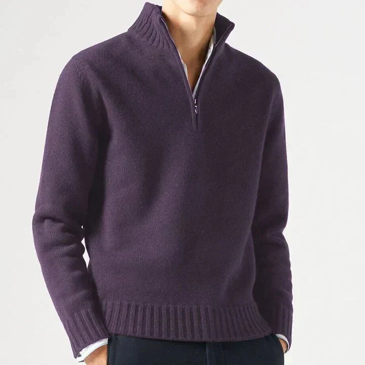 AVANOAH | WOOL TURTLENECK WITH ZIP FOR MEN