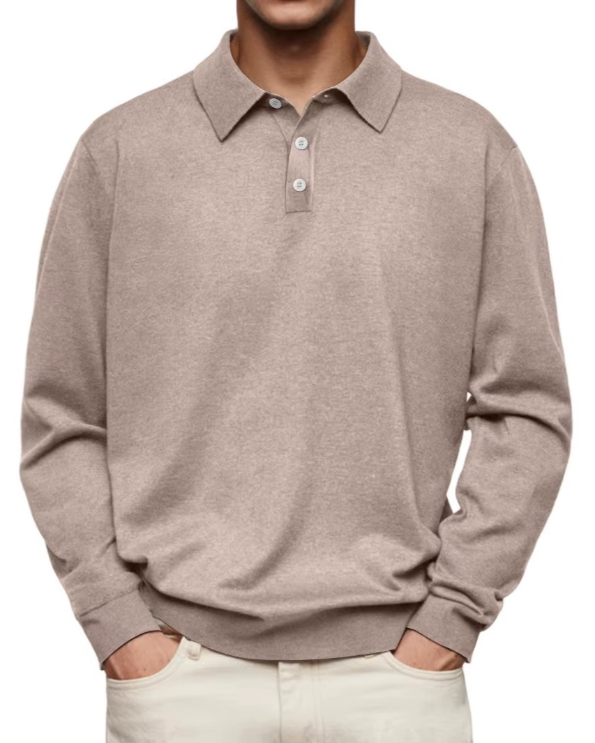 AVANOAH | LONG SLEEVE POLO SHIRT FOR MEN