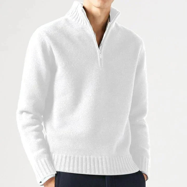 AVANOAH | WOOL TURTLENECK WITH ZIP FOR MEN